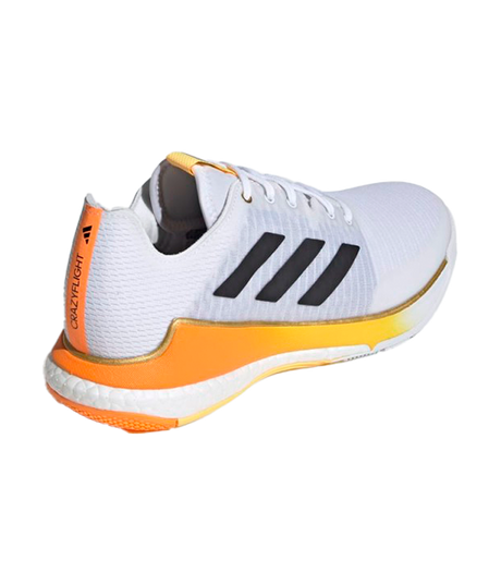 Zapatillas Adidas Crazyflight Blanco/Naranja 2024
