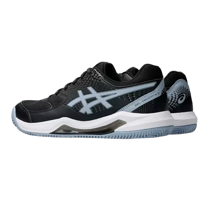 Asics Padelschuhe Gel-Dedicate 8 Clay Black/Graublau 2026