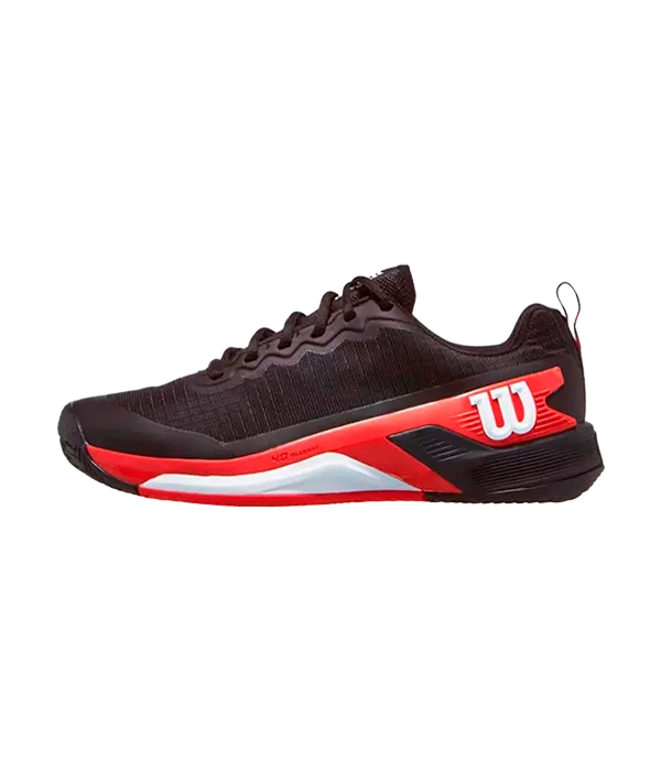 Zapatillas Wilson Rush Pro 4.5 Clay Black/Infrared/White 2025